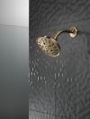 DELTA Universal Showering Components H2OKINETIC 5-Setting Traditional Raincan Shower Head — Lumicoat® Champagne Bronze