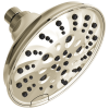 DELTA Universal Showering Components H2OKINETIC 5-Setting Traditional Raincan Shower Head — Lumicoat® Polished Nickel