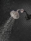 DELTA Universal Showering Components H2OKINETIC 5-Setting Traditional Raincan Shower Head — Lumicoat® Stainless