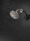 DELTA Universal Showering Components H2OKINETIC 5-Setting Traditional Raincan Shower Head — Lumicoat® Stainless