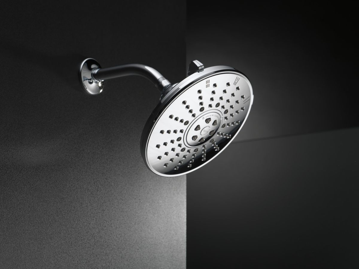 DELTA Universal Showering Components 3-Setting Raincan Shower Head — Chrome