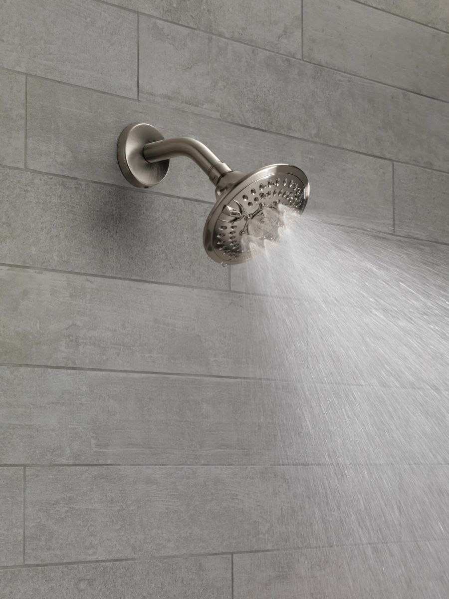 DELTA Universal Showering Components Wall Mount Shower Arm & Flange — Stainless