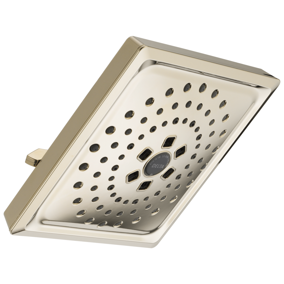 DELTA Universal Showering Components H2OKINETIC 3-Setting Raincan Shower Head — Lumicoat® Polished Nickel
