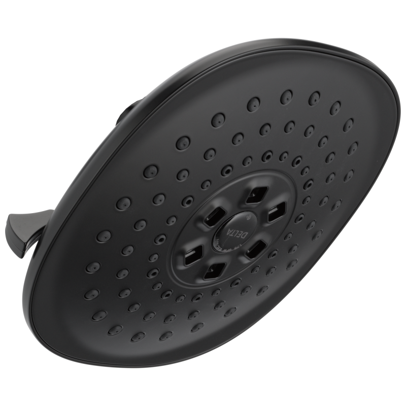 DELTA Universal Showering Components H2Okinetic(R) 3-Setting Raincan Shower Head — Matte Black