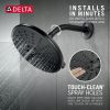 DELTA Universal Showering Components H2OKINETIC 3-Setting Raincan Shower Head — Matte Black