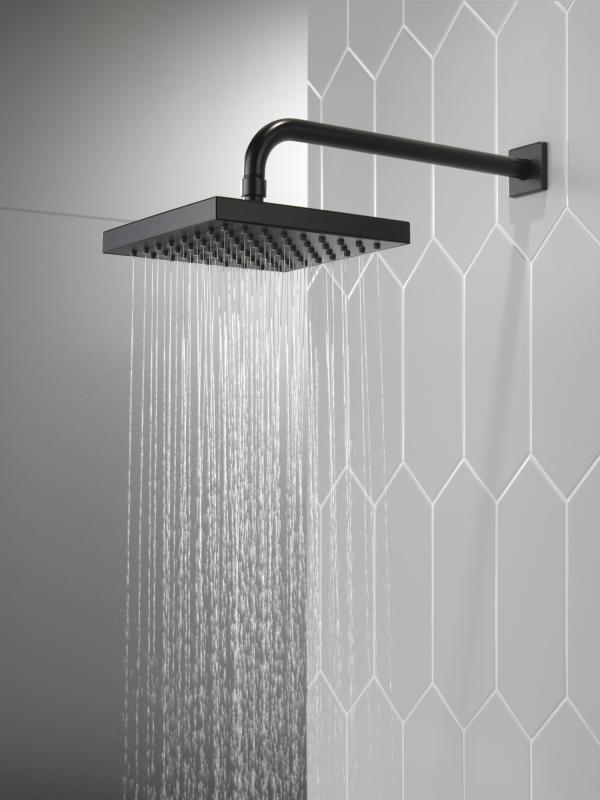 DELTA Universal Showering Components Raincan Single Setting Showerhead — Matte Black