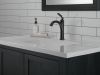 DELTA Woodhurst Single Handle Bathroom Faucet — Matte Black