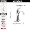 DELTA Woodhurst Single Handle Bathroom Faucet — Chrome