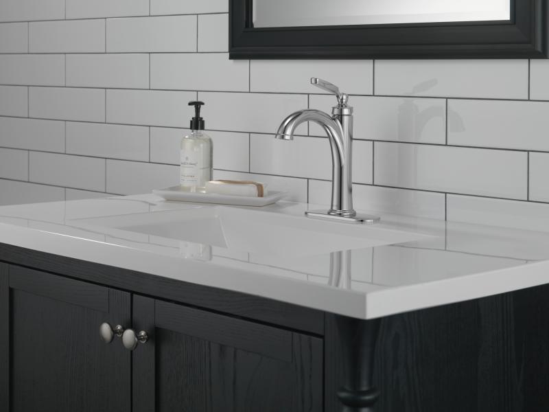 DELTA Woodhurst Single Handle Bathroom Faucet — Chrome