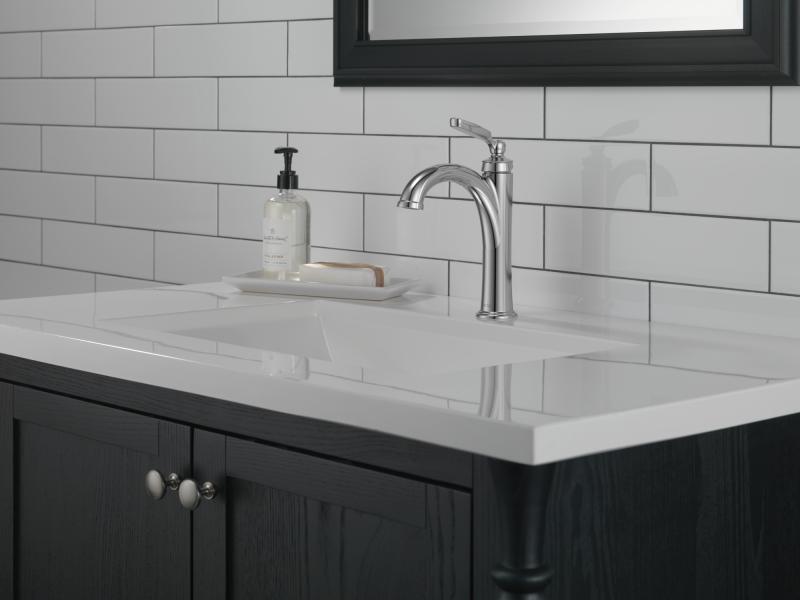 DELTA Woodhurst Single Handle Bathroom Faucet — Chrome