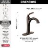 DELTA Woodhurst Single Handle Bathroom Faucet — Venetian Bronze