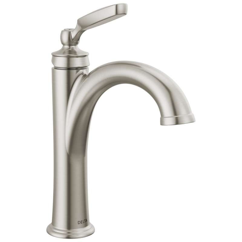 DELTA Woodhurst Single Handle Bathroom Faucet — Stainless
