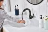DELTA Kayra Single Handle Pull-Down Bathroom Faucet — Matte Black