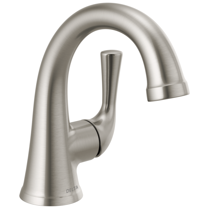 DELTA Kayra Single Handle Bathroom Faucet — Stainless