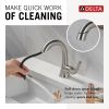 DELTA Kayra Single Handle Pull-Down Bathroom Faucet — Stainless
