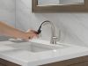 DELTA Kayra Single Handle Pull-Down Bathroom Faucet — Stainless