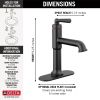 DELTA Saylor Single Handle Bathroom Faucet — Matte Black