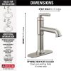 DELTA Saylor Single Handle Bathroom Faucet — Stainless