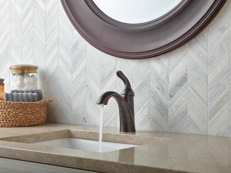 DELTA Lahara Single Handle Bathroom Faucet — Venetian Bronze
