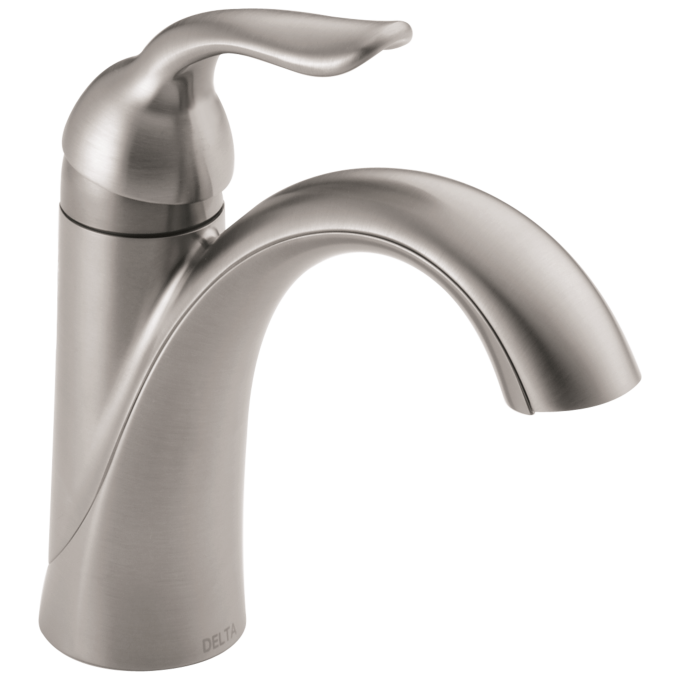DELTA Lahara Single Handle Bathroom Faucet — Stainless