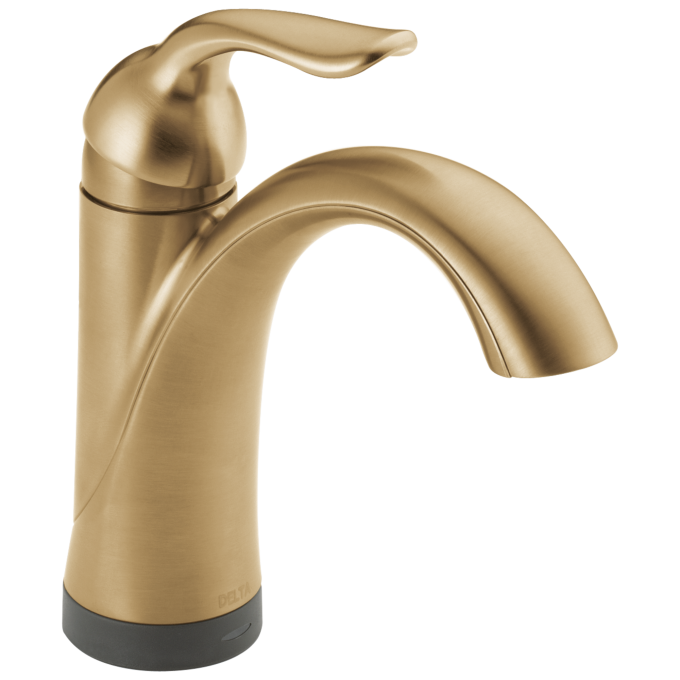 DELTA Lahara Touch2O Bathroom Faucet with Touchless Technology — Champagne Bronze
