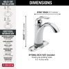 DELTA Lahara Touch2O Bathroom Faucet with Touchless Technology — Chrome