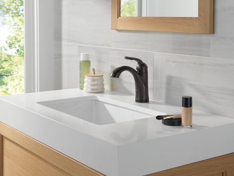 DELTA Lahara Touch2O Bathroom Faucet with Touchless Technology — Venetian Bronze