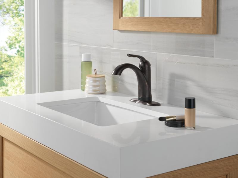 DELTA Lahara Touch2O Bathroom Faucet with Touchless Technology — Venetian Bronze