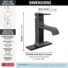 DELTA Velum Single Handle Bathroom Faucet — Matte Black