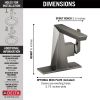 DELTA Trillian Single Handle Bathroom Faucet — Lumicoat® Black Stainless