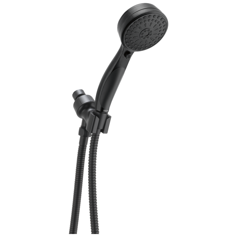 DELTA Universal Showering Components ActivTouch 9-Setting Shower Mount Hand Shower — Matte Black
