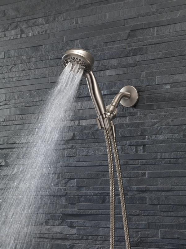 DELTA Universal Showering Components Wall Mount Shower Arm & Flange — Stainless