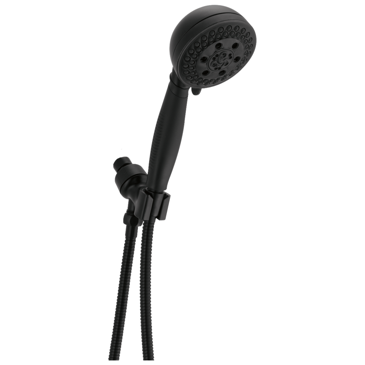 DELTA Universal Showering Components H2OKINETIC 5-Setting Shower Mount Hand Shower — Matte Black