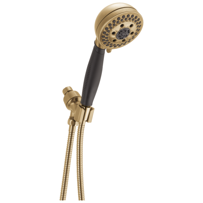 DELTA Universal Showering Components H2OKINETIC 5-Setting Shower Mount Hand Shower — Champagne Bronze