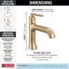 DELTA Bonacci Single Handle Bathroom Faucet — Lumicoat® Champagne Bronze