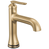 DELTA Bonacci Single Handle Bathroom Faucet with Touch20 with Touchless Technology — Lumicoat® Champagne Bronze