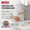 DELTA Bonacci Single Handle Bathroom Faucet with Touch20 with Touchless Technology — Lumicoat® Champagne Bronze