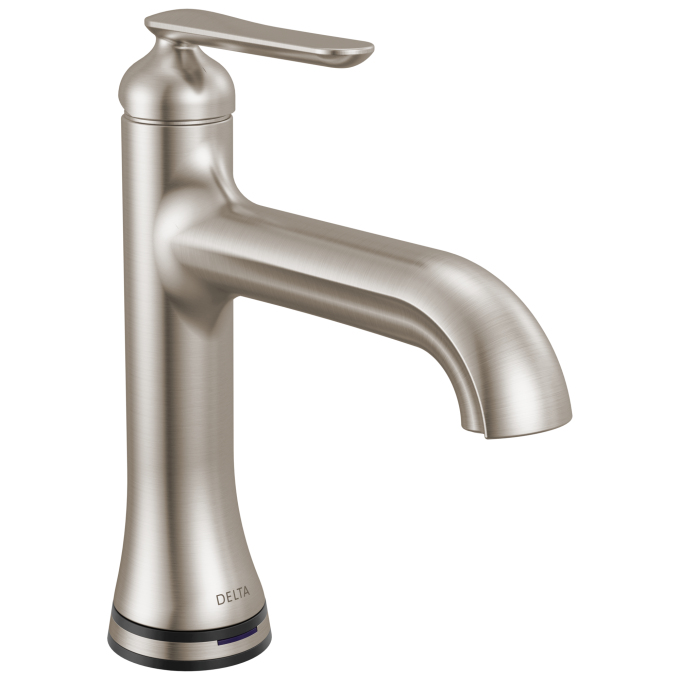 DELTA Bonacci Single Handle Bathroom Faucet with Touch20 with Touchless Technology — Lumicoat® Stainless