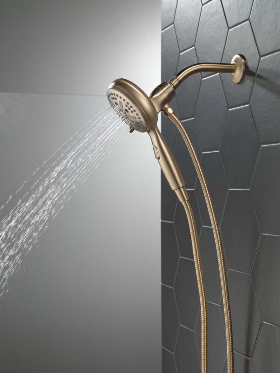 DELTA Universal Showering Components 7-Setting SureDock Magnetic Hand Shower — Champagne Bronze