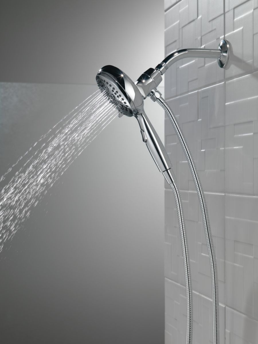 DELTA Universal Showering Components 7-Setting SureDock Magnetic Hand Shower — Chrome