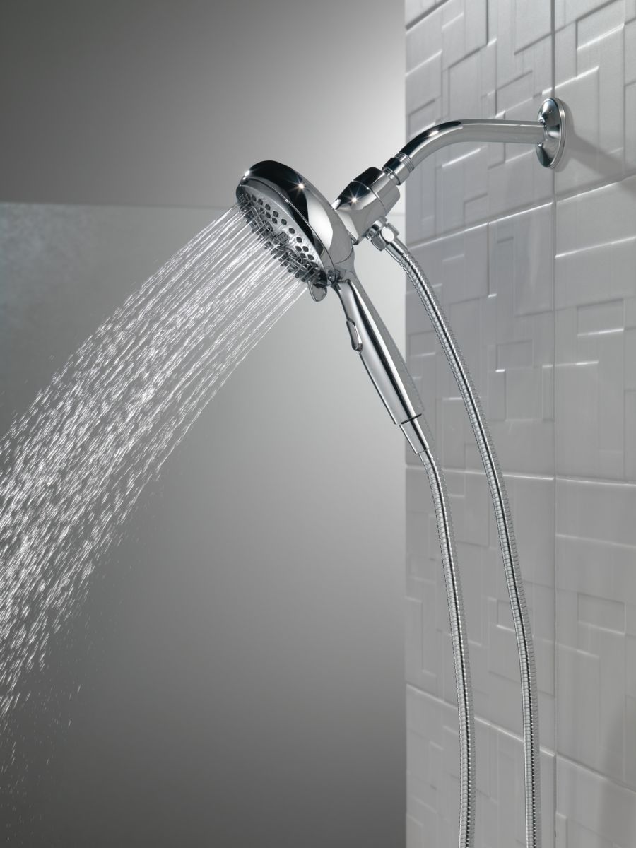 DELTA Universal Showering Components 7-Setting SureDock Magnetic Hand Shower — Chrome