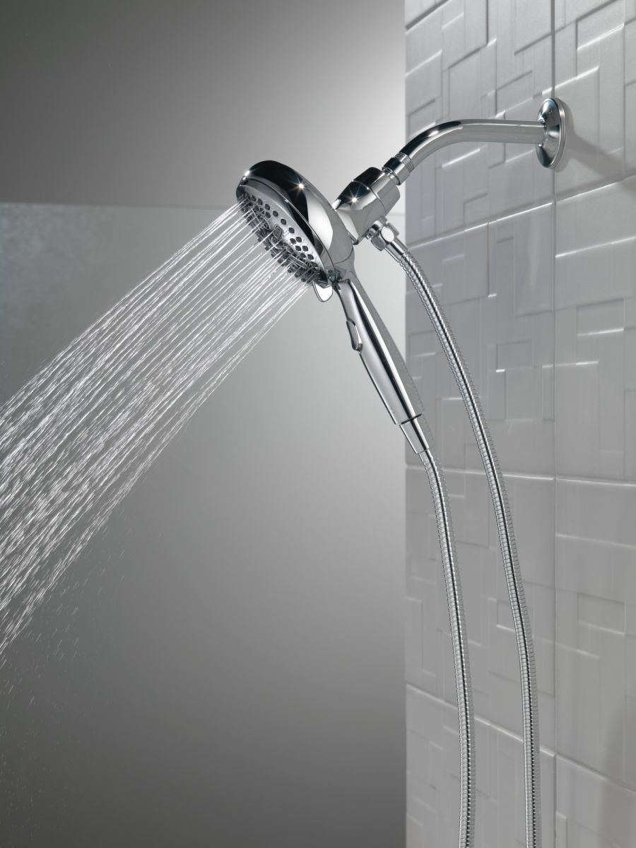 DELTA Universal Showering Components 7-Setting SureDock Magnetic Hand Shower — Chrome