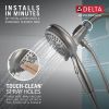 DELTA Universal Showering Components 7-Setting SureDock Magnetic Hand Shower — Stainless