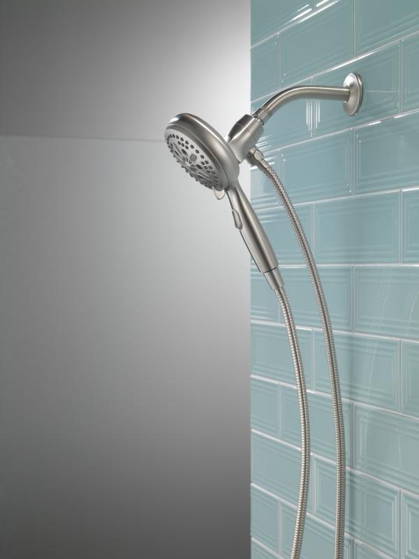 DELTA Universal Showering Components 7-Setting SureDock Magnetic Hand Shower — Stainless