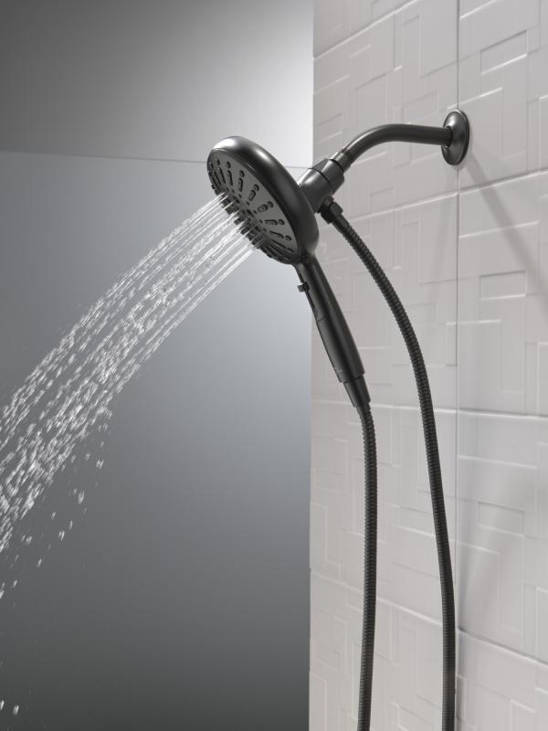 DELTA Universal Showering Components 7-Setting SureDock Magnetic Hand Shower — Matte Black