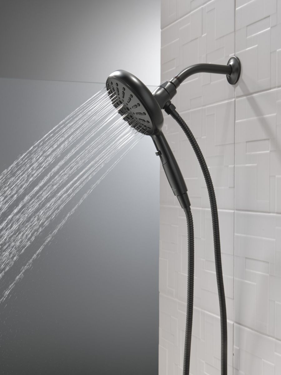 DELTA Universal Showering Components 7-Setting SureDock Magnetic Hand Shower — Matte Black