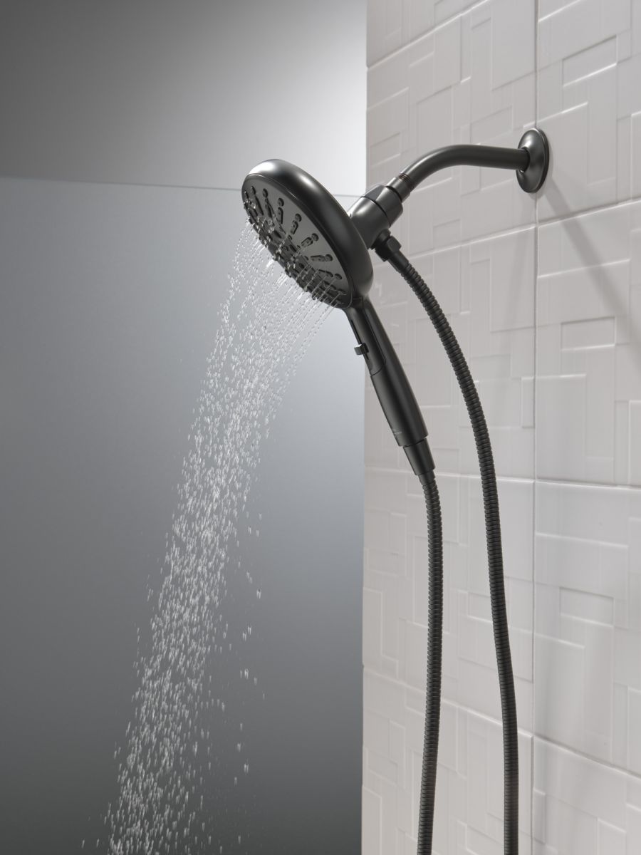 DELTA Universal Showering Components 7-Setting SureDock Magnetic Hand Shower — Matte Black