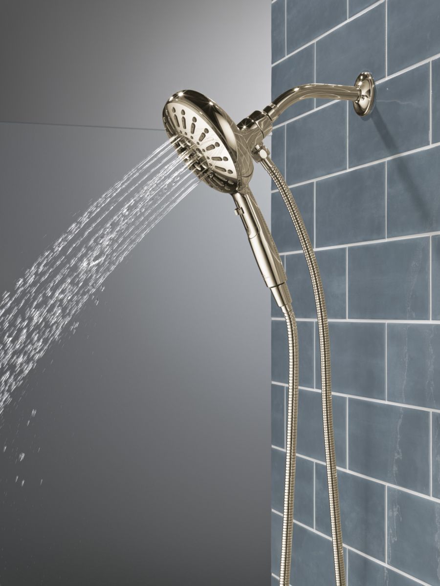 DELTA Universal Showering Components 7-Setting SureDock Magnetic Hand Shower — Lumicoat® Polished Nickel