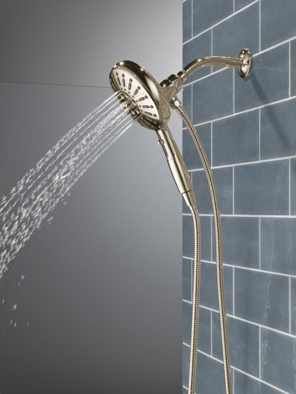 DELTA Universal Showering Components 7-Setting SureDock Magnetic Hand Shower — Lumicoat® Polished Nickel