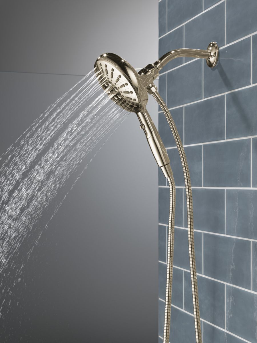 DELTA Universal Showering Components 7-Setting SureDock Magnetic Hand Shower — Lumicoat® Polished Nickel